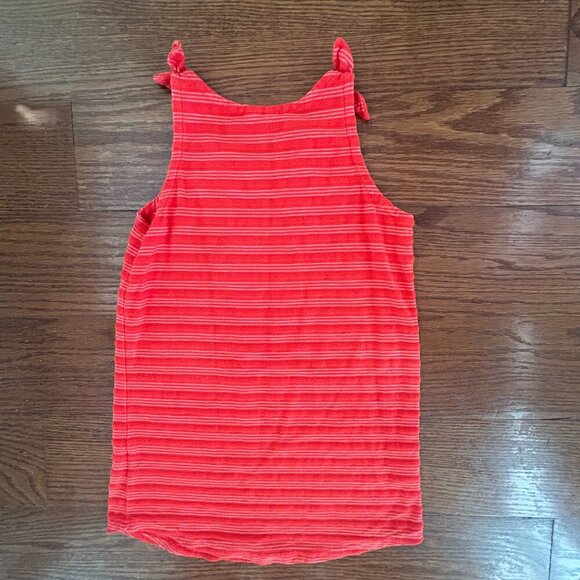 Hanna Andersson  Red Tank Dress Striped With Pocket Cotton Size  5 Size 110 - Picture 8 of 10
